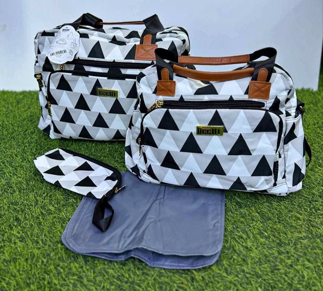 4 in 1 Diaper Bag, 1 big bag,1 medium bag, 1 bottle bag and 1 mackintosh
