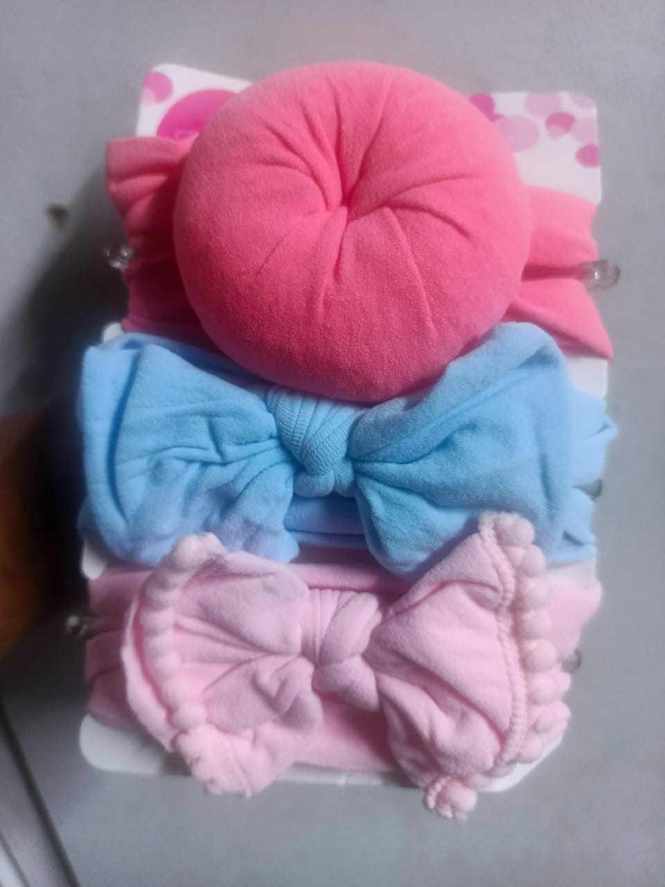 Fashion 3pcs Baby Head Wrap Headband Big Bow Band Infant Bow Newborn Kids Stretch Toddler Turban