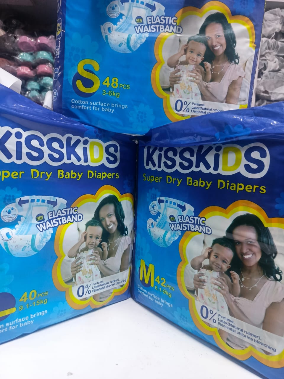 KISSKIDS Super Dry Baby Diapers + Free Momeasy Wet Wipes