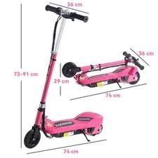 Folding Electric Scooter 7-14 Adjustable Battery Power PU Wheels