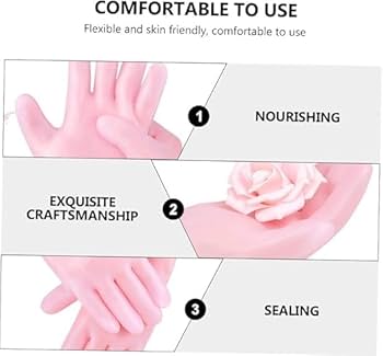 Moisturizing Silicone Spa Gloves-( Pair ) Moisturizing Gloves For Super Soft Hands Anti Aging , Easy Callus Removal Silicon Spa Gloves -Spa Gloves