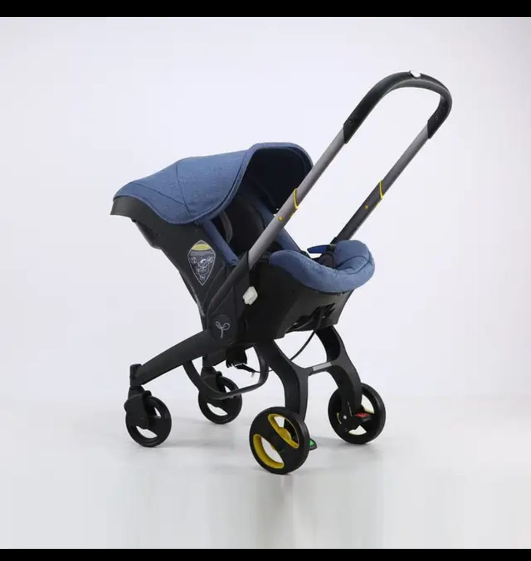 4 in 1 Baby Stroller- Reversible Handle, Baby Basket, Carseat and Stroller (Holds upto 13 Kgs) Age- Newborn to 3Yrs
