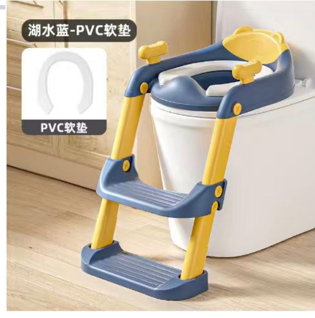 Portable Kids Toilet Ladder /Potty Trainer with Stable Staircase Design