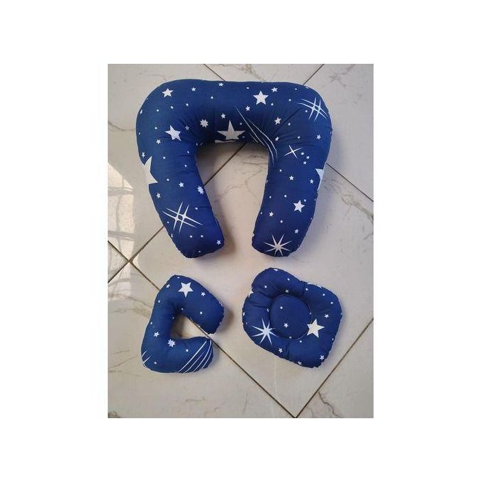 3 in 1 Baby Support & Nursing Pillow- C pillow supports baby neck,Head pillow prevents flat head on babies and Big C pillow supports baby when breast feeding