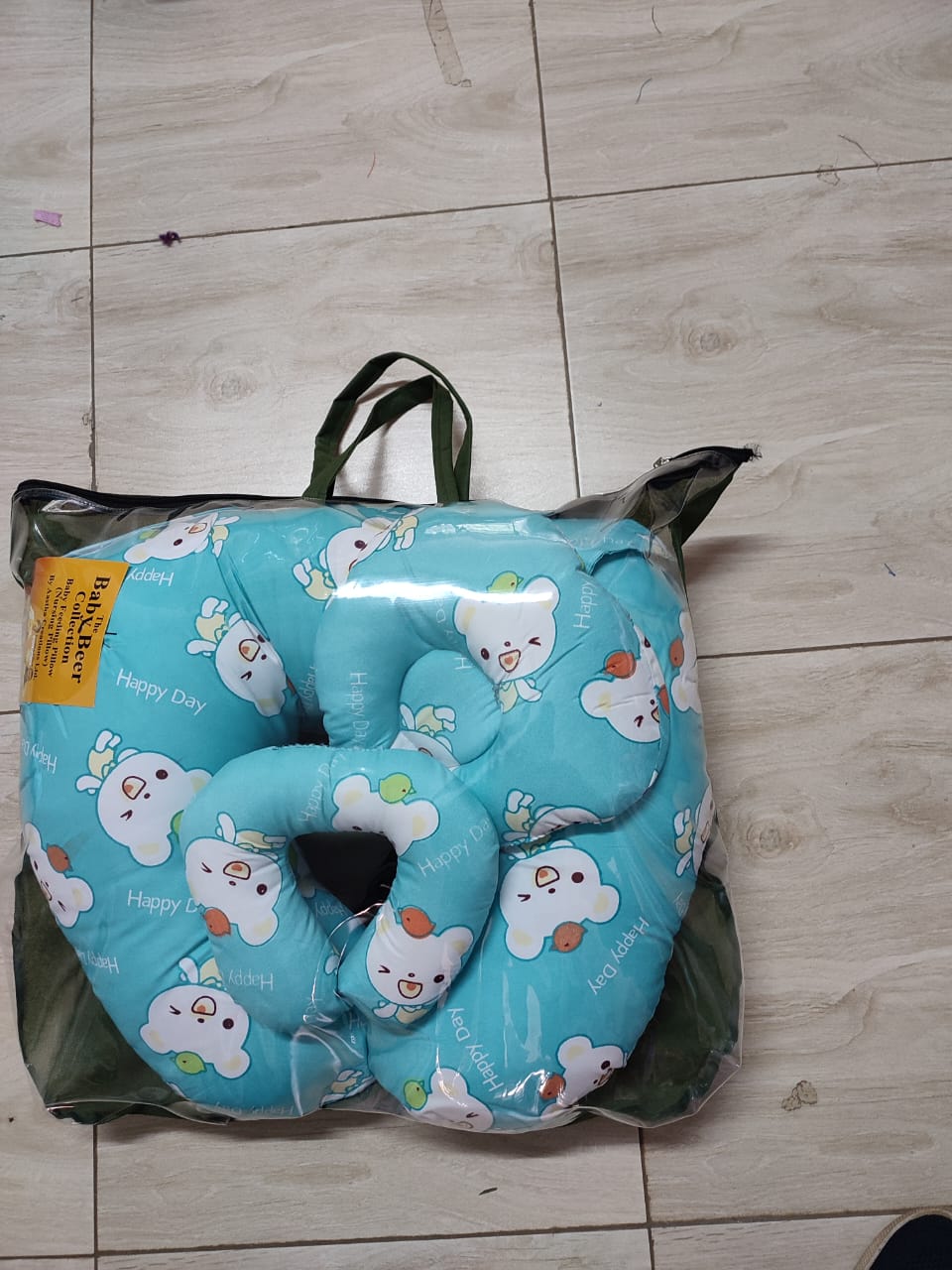 3 in 1 Baby Support & Nursing Pillow- C pillow supports baby neck,Head pillow prevents flat head on babies and Big C pillow supports baby when breast feeding