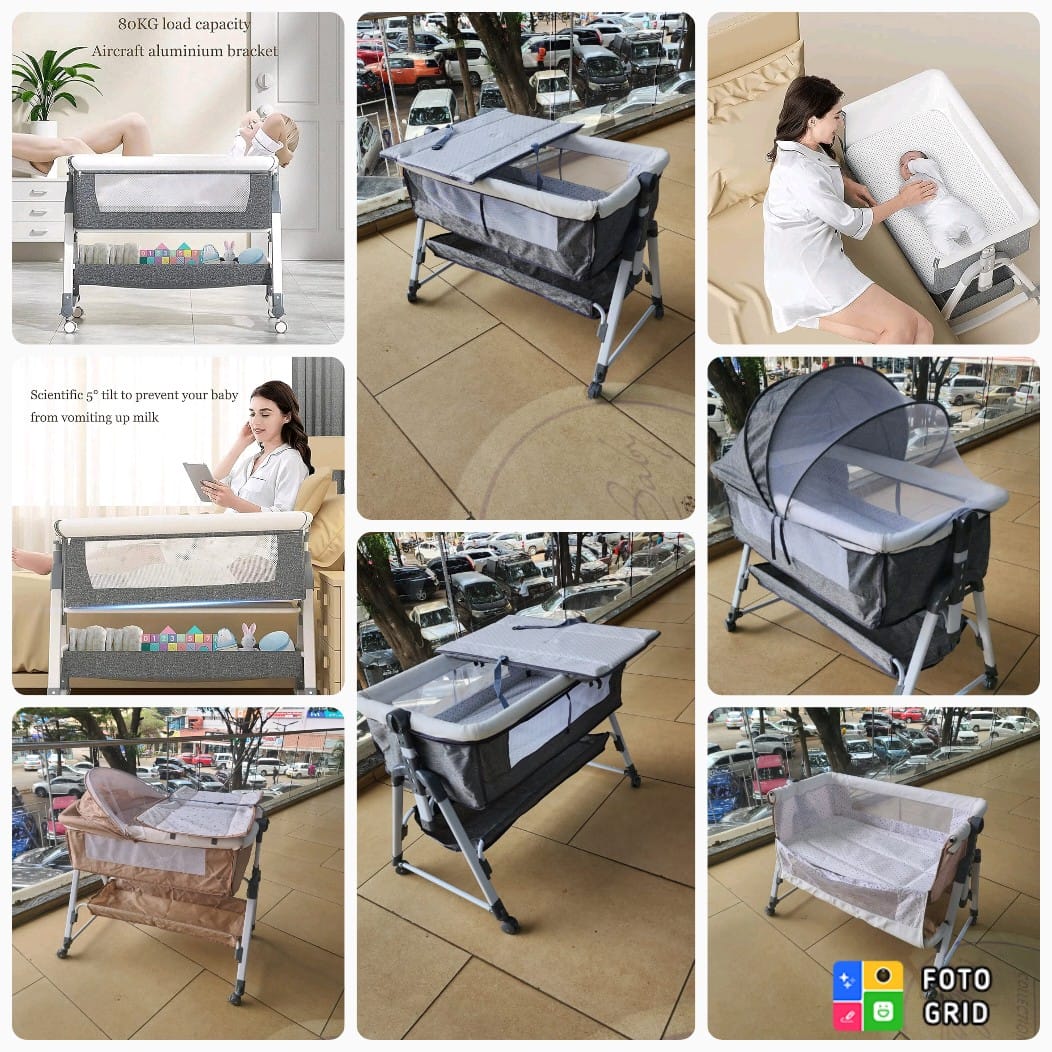 Kids Baby Co-sleeper/Bassinet Bedside Crib with Changing Station suitable for newborn to 3yrs