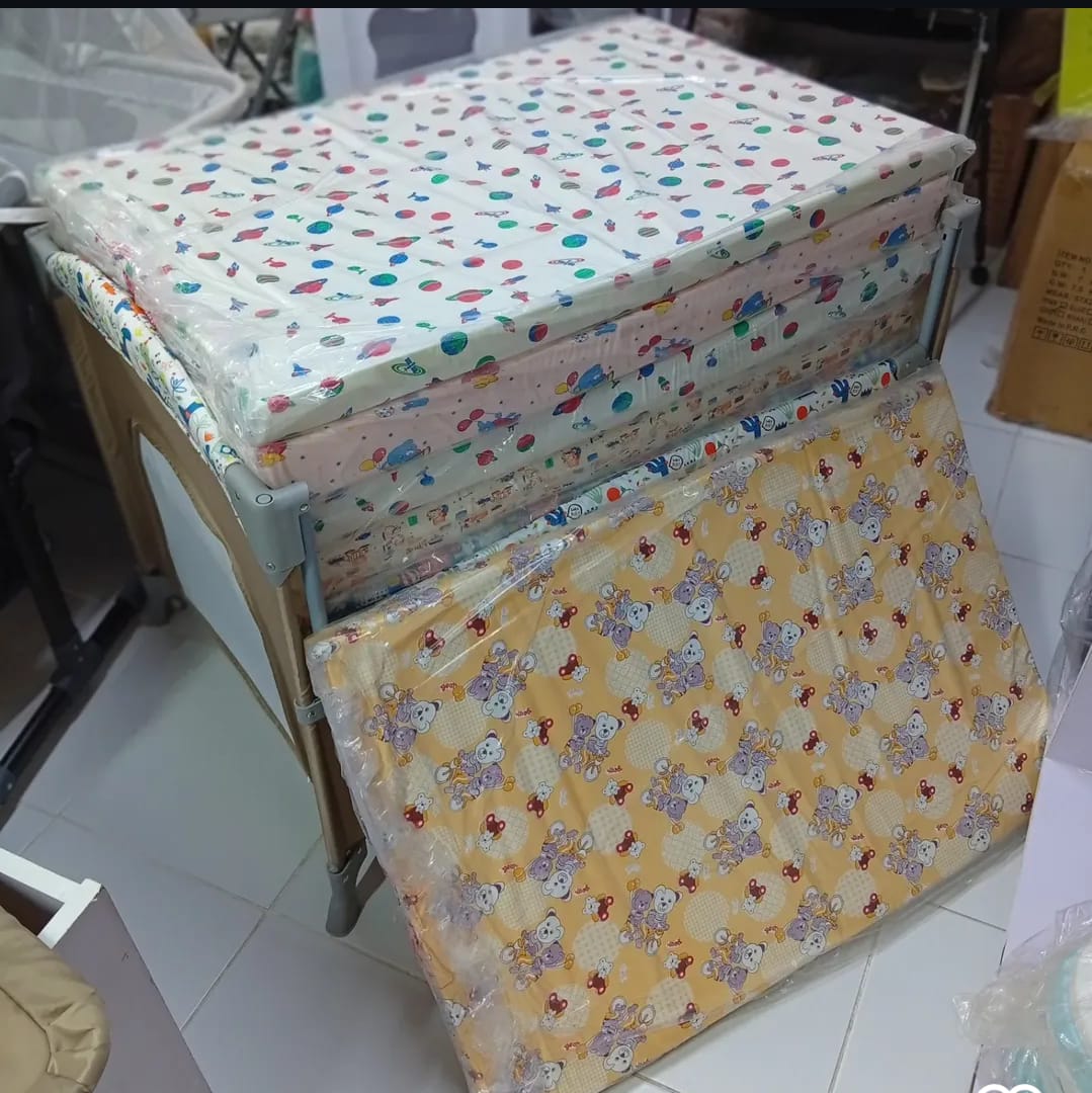 Waterproof Multicolored Baby Playpen Mattress size 41*21*3, can fit all cosleeper playpen brands