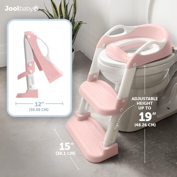 Portable Kids Toilet Ladder /Potty Trainer with Stable Staircase Design