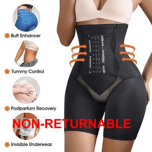 Padded Butt Lifter Body Shaper Tummy Control Shapewear Breathable High Waist Shorts Thigh Slimmer Girdle Panties Corset L
