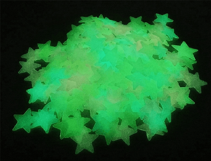 100PCS Luminous Wall Stickers Glow Stars Sticker Decals Kid Bedroom Home Decor Fluorescent Stickers Home Decor Living