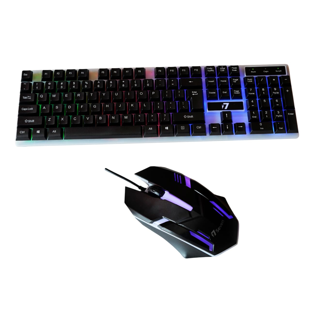 Cable Rainbow Backlit Usb Interface Game Keyboard