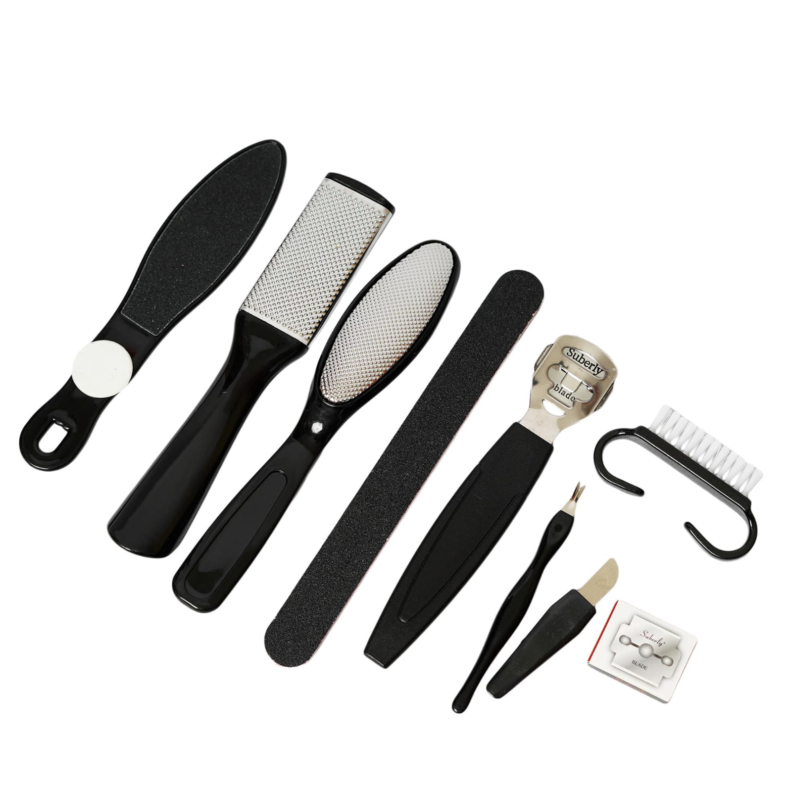 10Pcs Professional Pedicure Tools Set Foot Care Kit Stainless Steel Foot Rasp Foot Dead Skin Remover Callus Clean Feet Care
