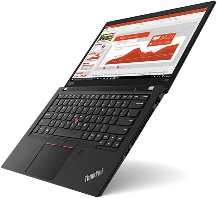 (NEW YEAR SALE!)  Refurbished Lenovo ThinkPad T490 Notebook Computer| 14”  FHD Display| Intel Core i5-8265U , 8GB RAM, 256 GB SSD Storage| Windows 10 Pro 64-bit Black | MS Office 2019| 6 Months Warran
