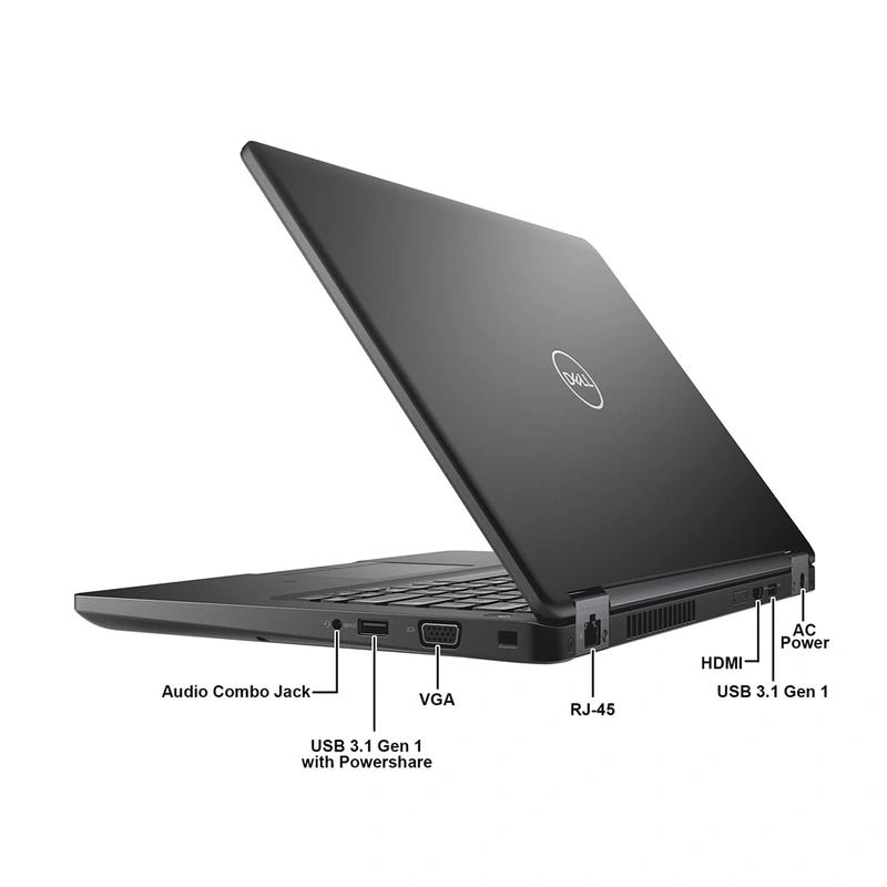 Refurbished| Dell 5400| Intel Core i7| 8th Gen| 8GB RAM | 256GB SSD | 14" HD Display Touch | Windows 10 Pro | Webcam | Bluetooth | Windows 10| Microsoft Office 2019| 6 Months Warranty