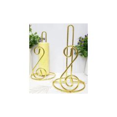Gold Kitchen Roll Paper Towel/Tissue Holder