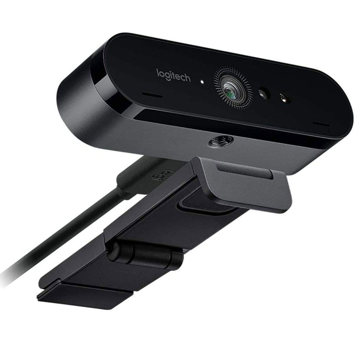 Logitech Brio 4K Webcam, Ultra 4K HD Video Calling, Noise-Canceling mic, HD Auto Light Correction,