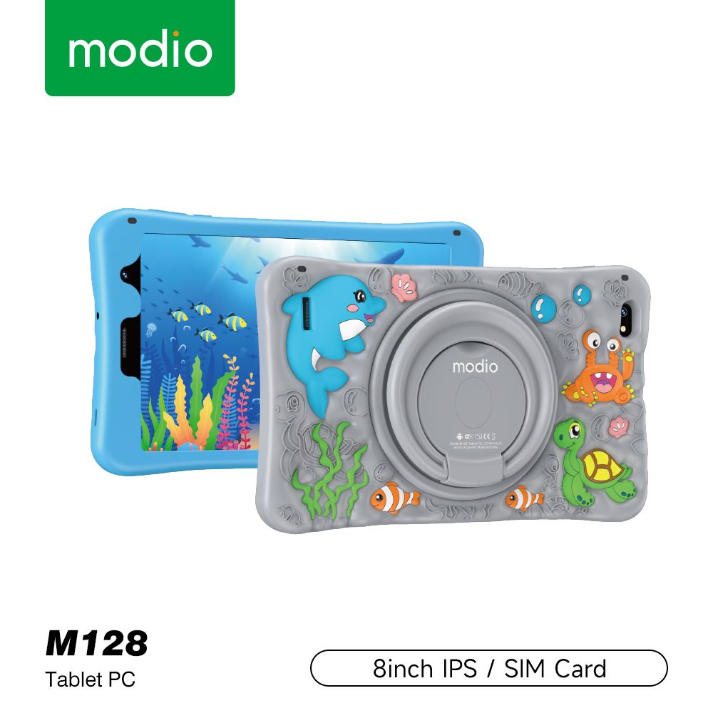 Modio M128 Kids Tablet 6GB RAM 256GB ROM Android 13 Dual SIM 4G