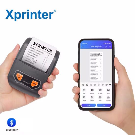 Xprinter  XP-P502A 58mm Wireless Portable Thermal Receipt Printer Bluetooth + USB