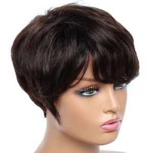 Pixie cut bob wig