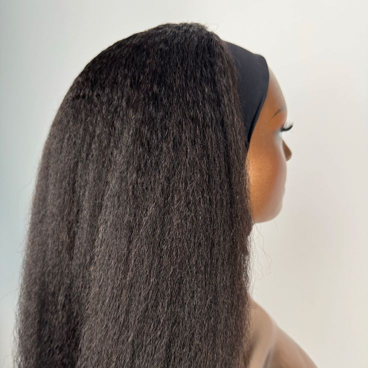 Kinky straight headband wig + FREE GIFT