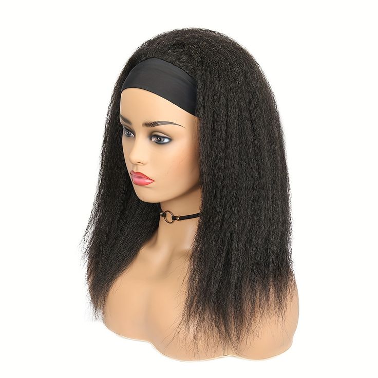 Kinky straight headband wig + FREE GIFT