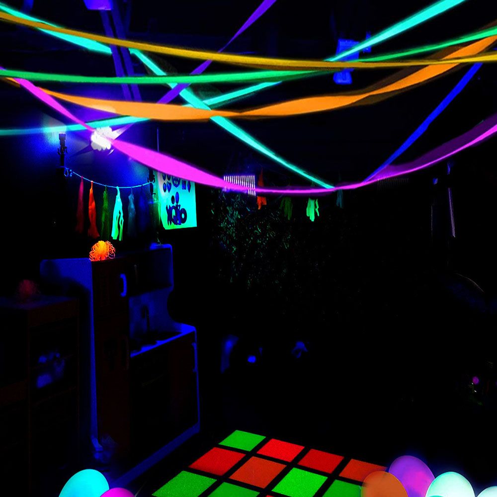 Fluorescence Wrinkles Paper Colourful Tassels Ribbons For Birthday Party Wedding Backdrop Decoration Supplies