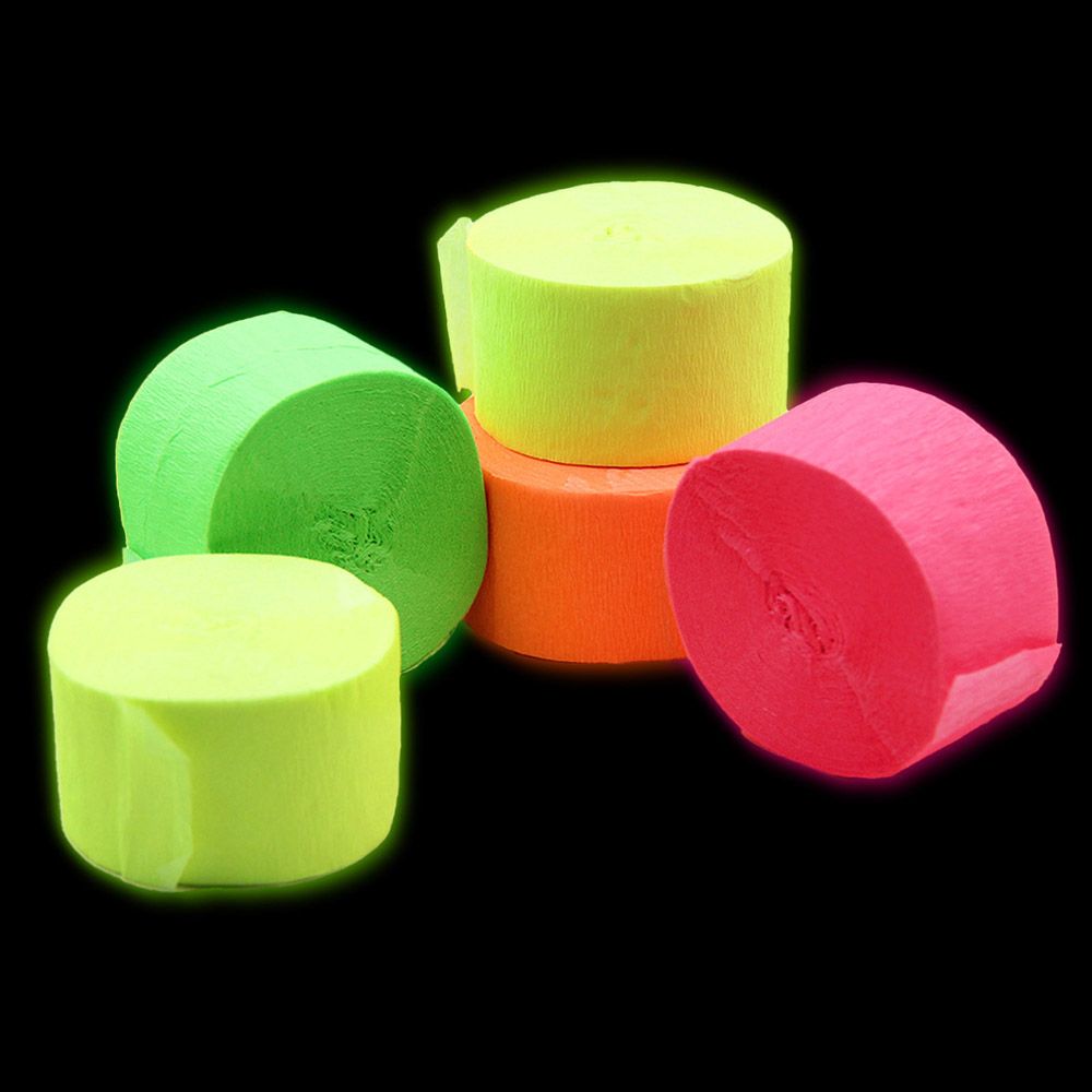 Fluorescence Wrinkles Paper Colourful Tassels Ribbons For Birthday Party Wedding Backdrop Decoration Supplies