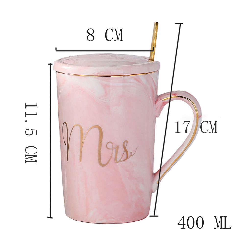 Marble Set Mug Coffee Cup With Simple Ceramics Heat-resistant For Hot Water Milk Coffee Tea Breakfast Gift Drinking Utensils