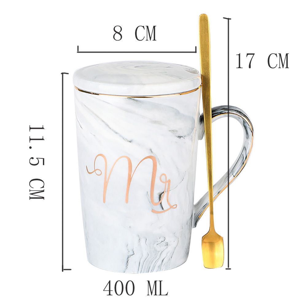 Marble Set Mug Coffee Cup With Simple Ceramics Heat-resistant For Hot Water Milk Coffee Tea Breakfast Gift Drinking Utensils