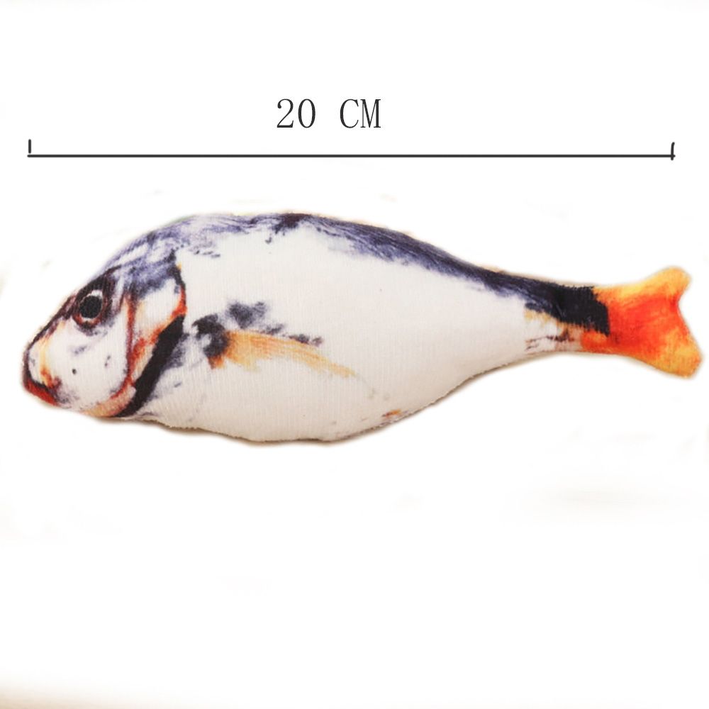 Mint Fish Toy With Catnip Simulation Zipperless Cotton Plush Toy For Pet Cat Gnaw Teething Play Pet Supplies