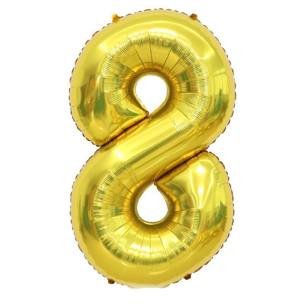 32 Inches Digit Balloons Gold With Aluminum Film Thicken For Wedding Birthday Party Shop Window Restaurant Cafe Home Curtain Decoration Supplies