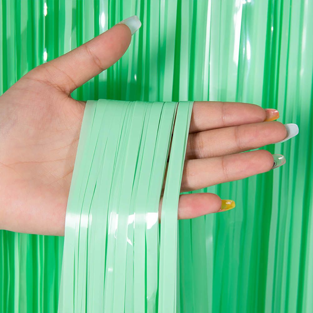 Colorful Macaron Rain Curtain Colorful PET Ink Film For Children's Birthday Wedding Photo Background Wall Party Curtain Decor
