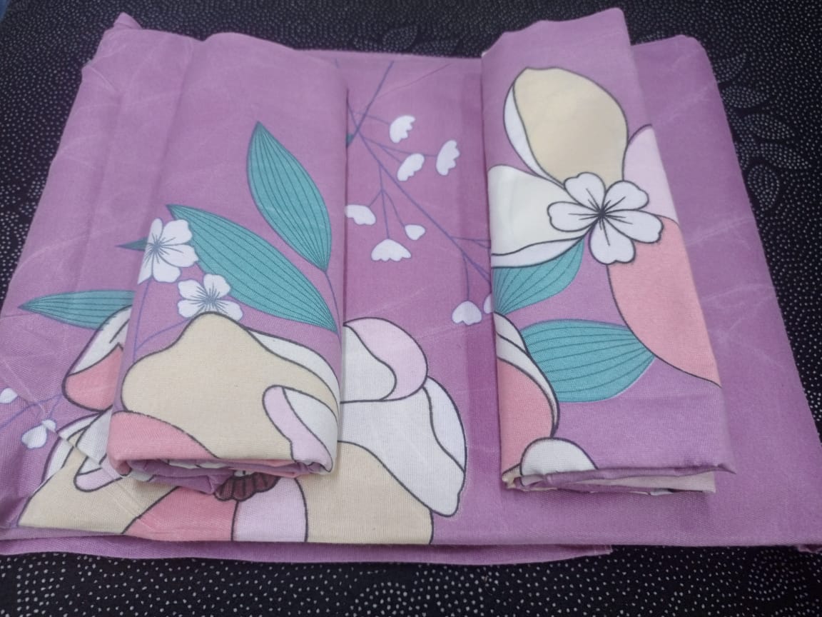 [🔥SPECIAL LIMITED OFFER🌽ONLY AT KILIMALL !!!] 4Pcs [ 5 X 6 ft ] Brand new Stylish and Luxurious Exclusive ✨2 pcs bed-sheets ✨2 Pcs pillow cases  .Designed With Durability and Functionality👌