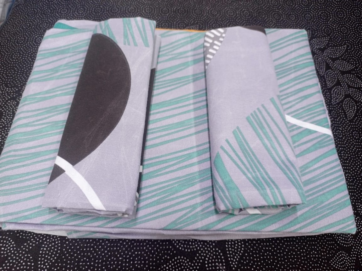 [🔥SPECIAL LIMITED OFFER🌽ONLY AT KILIMALL !!!] 4Pcs [ 5 X 6 ft ] Brand new Stylish and Luxurious Exclusive ✨2 pcs bed-sheets ✨2 Pcs pillow cases  .Designed With Durability and Functionality👌
