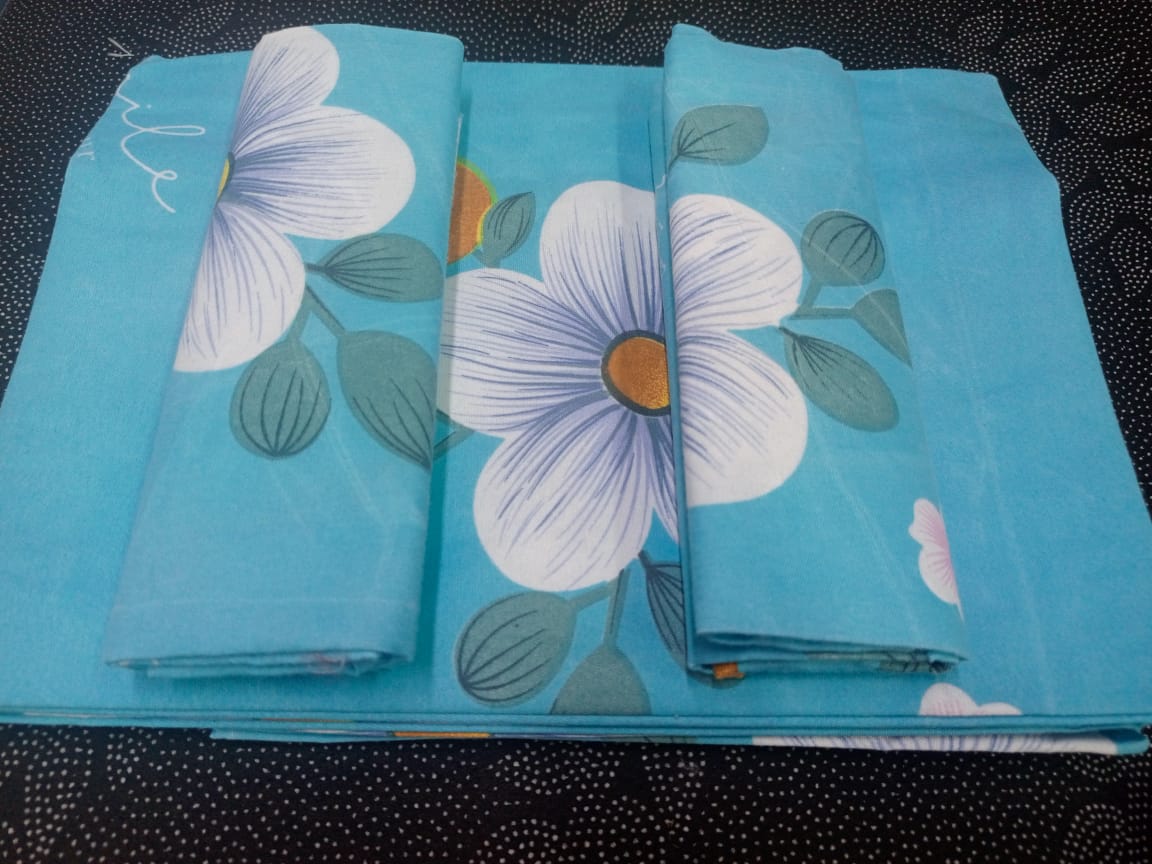[🔥SPECIAL LIMITED OFFER🌽ONLY AT KILIMALL !!!] 4Pcs [ 5 X 6 ft ] Brand new Stylish and Luxurious Exclusive ✨2 pcs bed-sheets ✨2 Pcs pillow cases  .Designed With Durability and Functionality👌
