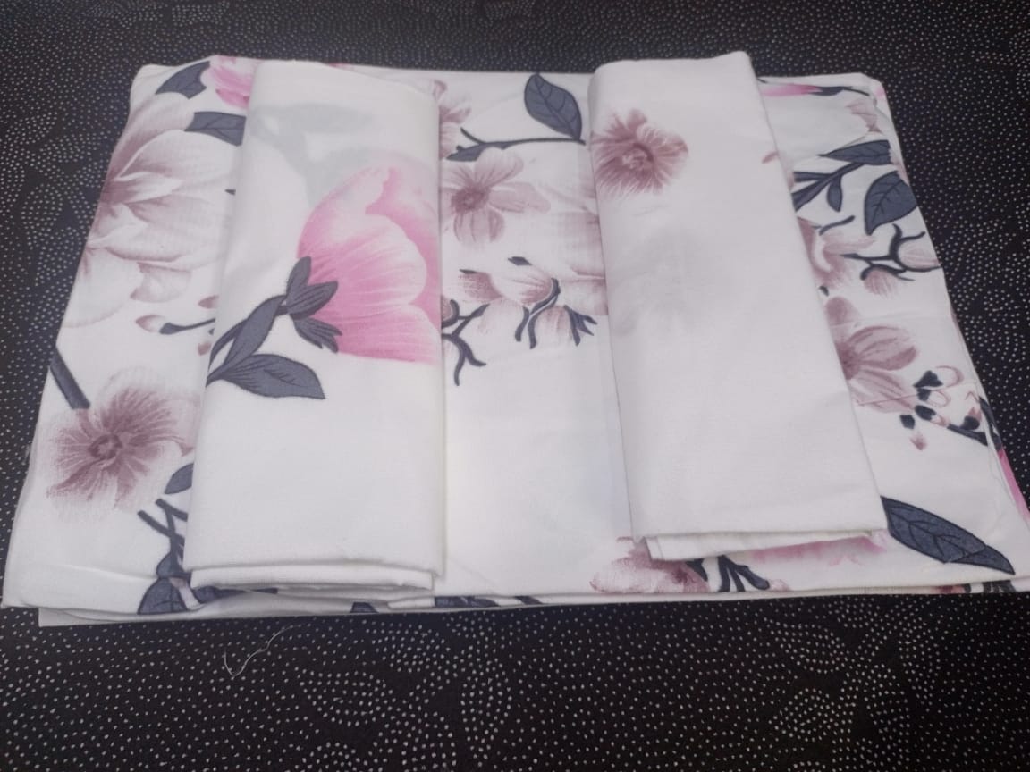[🔥SPECIAL LIMITED OFFER🌽ONLY AT KILIMALL !!!] 4Pcs [ 5 X 6 ft ] Brand new Stylish and Luxurious Exclusive ✨2 pcs bed-sheets ✨2 Pcs pillow cases  .Designed With Durability and Functionality👌