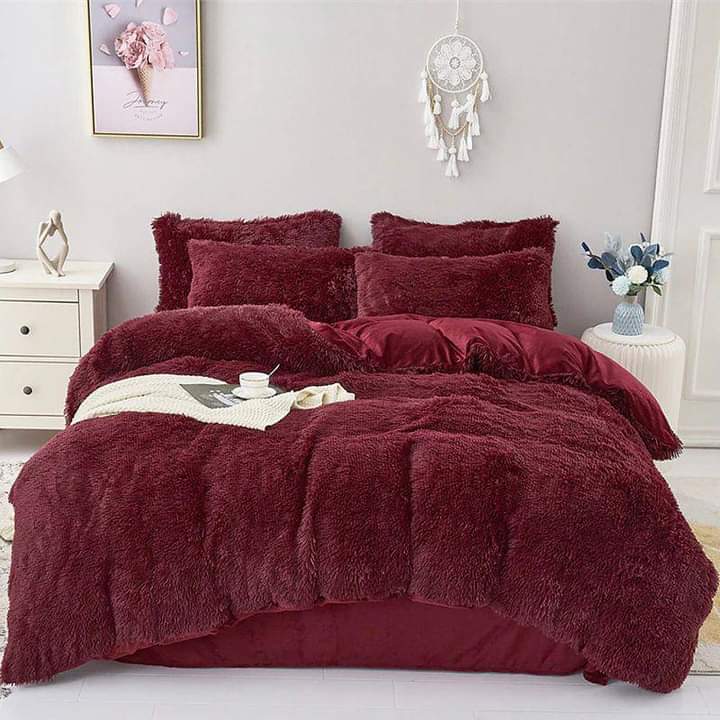 🤑🥑GRAB IT AT LOW PRICE+ ADDED OFFERS **🥑🌽 ] 6Pcs Size [ 6 X 7fts ] Brand new Stylish and Luxurious Exclusive Fluffy duvet , one sheet & four pillowcases
