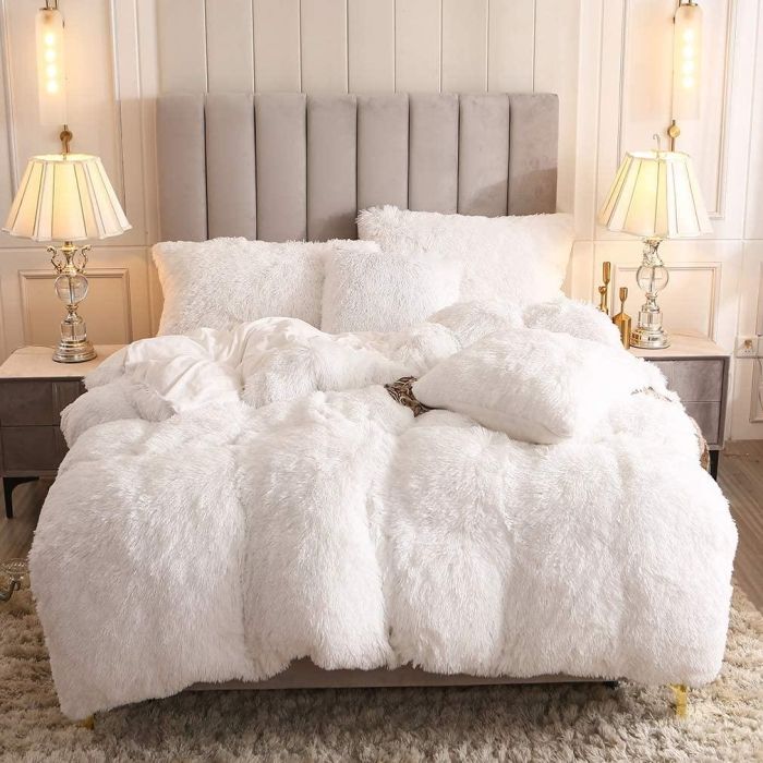 🤑🥑GRAB IT AT LOW PRICE+ ADDED OFFERS **🥑🌽 ] 6Pcs Size [ 6 X 7fts ] Brand new Stylish and Luxurious Exclusive Fluffy duvet , one sheet & four pillowcases