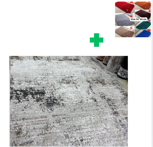 [📢PRICE DROP ALERT! SAVE BIG ON YOUR FAVES 🤑!!!]  1Pc Size [ 5X8fts] Brand new Stylish and Luxurious Turkish Carpets ...That Comes With a Free Doormat ( Random Color)