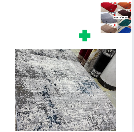 [📢PRICE DROP ALERT! SAVE BIG ON YOUR FAVES 🤑!!!]  1Pc Size [ 6X9fts] Brand new Stylish and Luxurious Turkish Carpets ...That Comes With a Free Doormat ( Random Color)