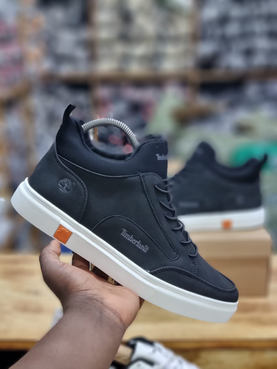 🎈 LIMITED EDITION! 1 PC Black Timberland Men’s Casual Boots – Lace-Up Synthetic Leather Shoes with Cushioned EVA Insole & Rubber Outsole 🔥