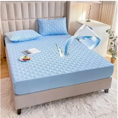 Waterproof Mattress Protector & Cover - Terry Cotton Surface, Fitted Sheet Style, Machine Washable Breathable, and Noiseless Protection for Your Bed