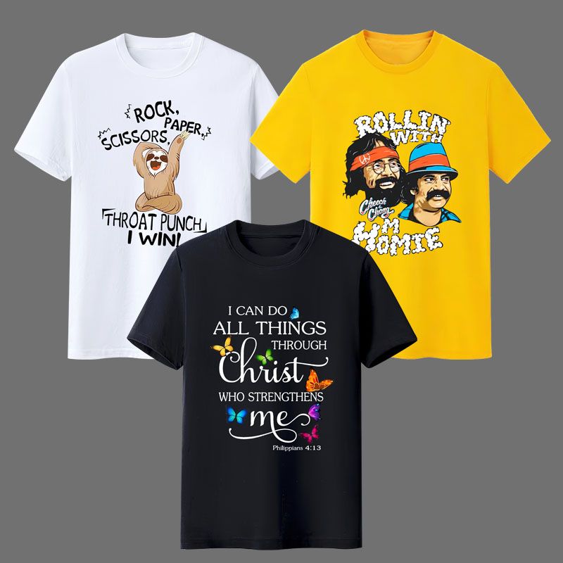 Men's clothing - Summer - Short-sleeved T-shirt - Printed - New style   Short sleeved T-shirt for men