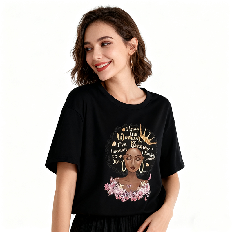 3pcs/set women's t-shirt fashion casual t-shirt women's shirt women's top girl print short sleeve personality t-shirt girls t-shirt women's clothes