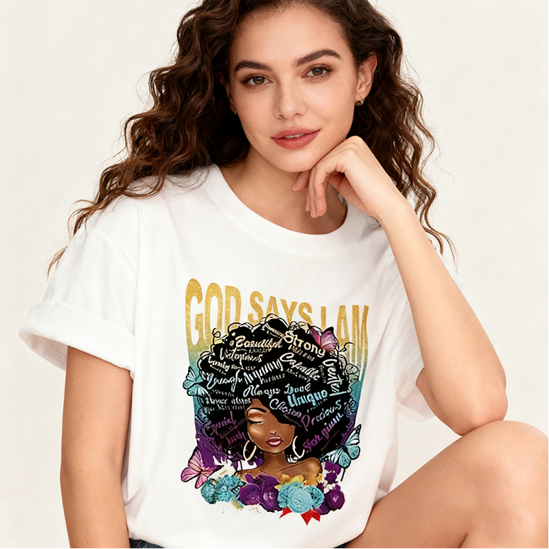 3pcs/set women's t-shirt fashion casual t-shirt women's shirt women's top girl print short sleeve personality t-shirt girls t-shirt women's clothes