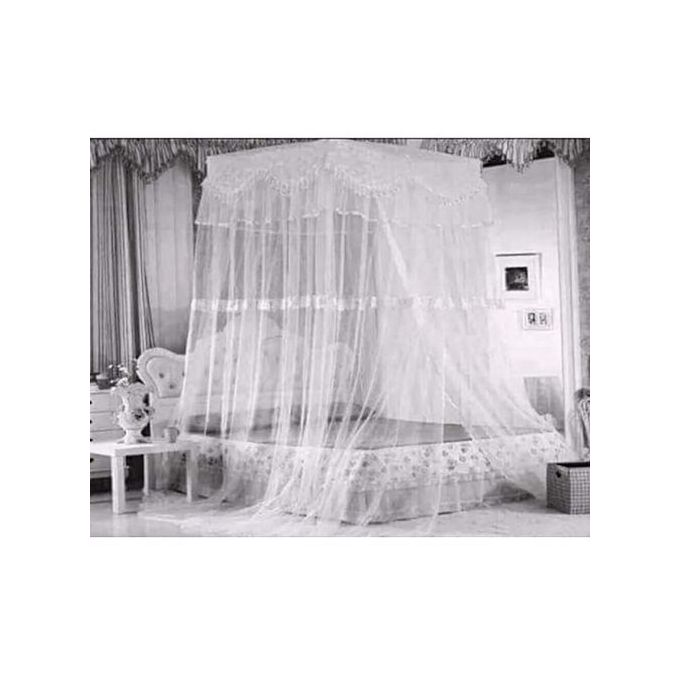 OFFER!!! Square Top Mosquito Net Free Size For Double Decker And All Types Of Beds