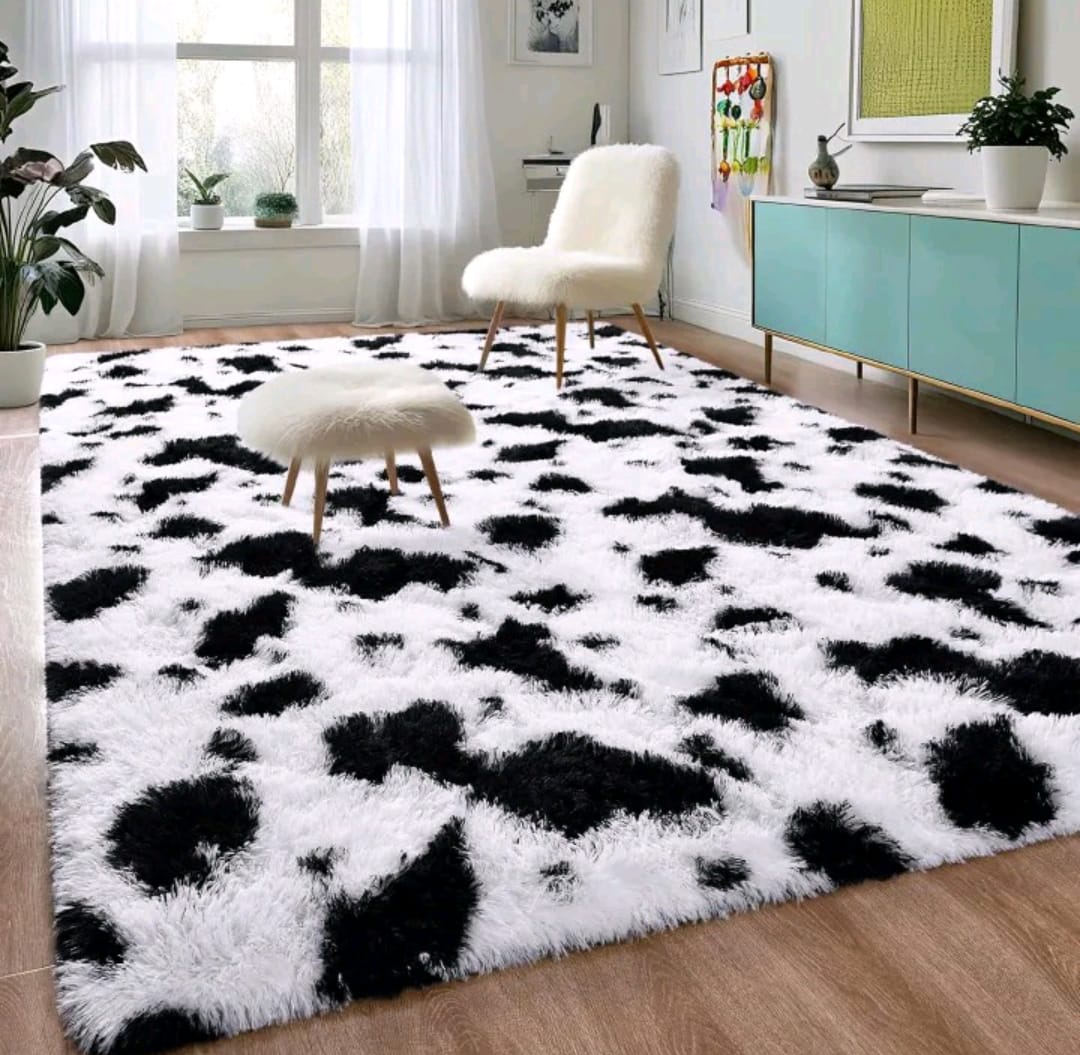 Clearance sale】Soft Patched Multicolor Floor Mat Fluffy Bedroom Carpet Coffee Table Sofa Mat Hallway Floor Rugs Doormats