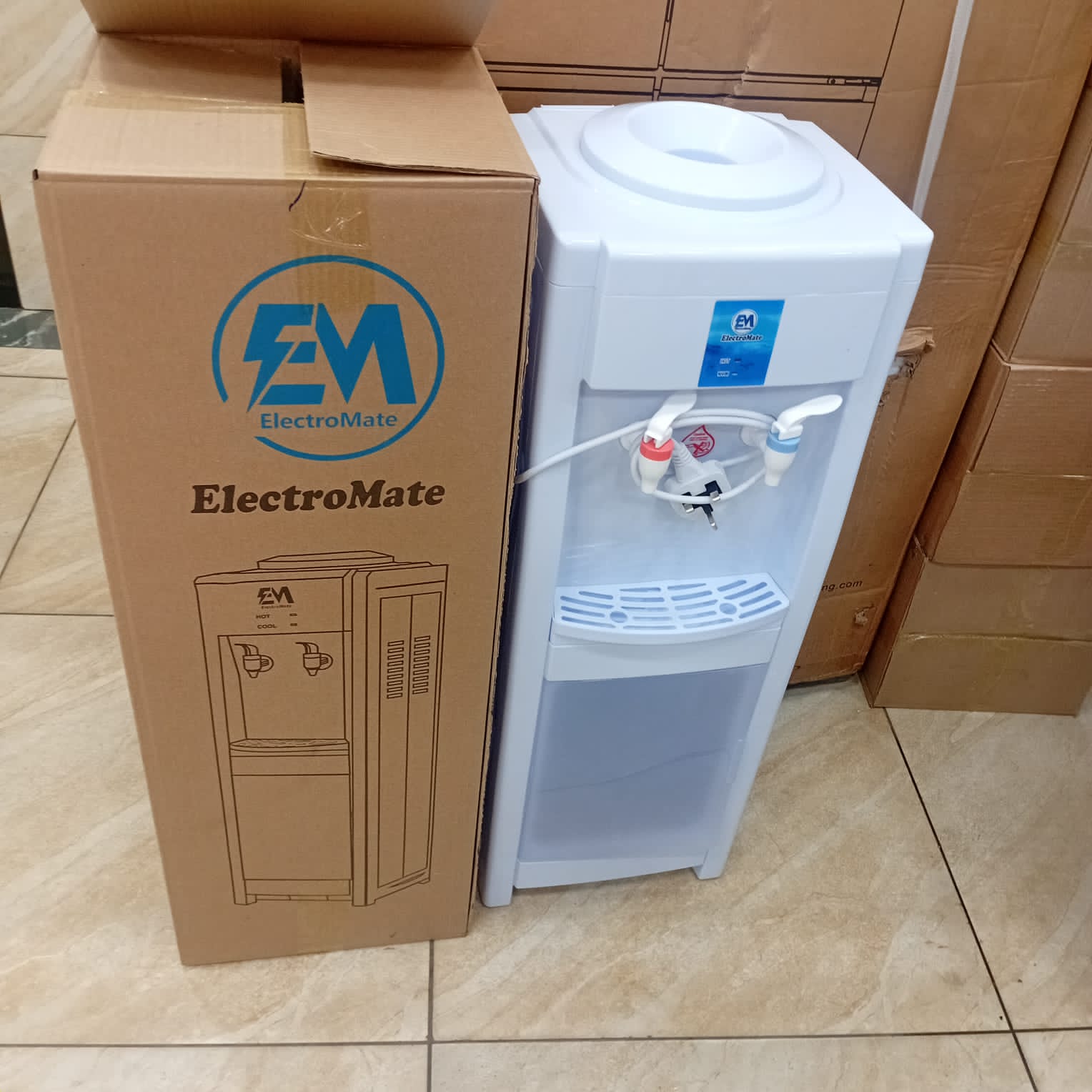 ELECTROMATE WD001 2 TAPS - Hot and Normal Free Standing Water Dispenser with Child safety lock, Household Appliance Electronics Home Improvement water dispenser