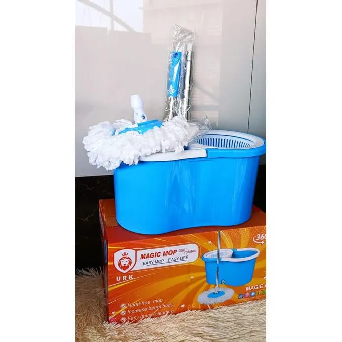 360 Spin Mop Rotating Bucket with Long Adjustable Mop