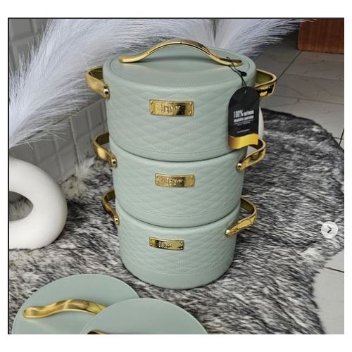 Selvel Luxurious Insulated Hotpots Set	Selvel luxurious Insulated Hotpots Set Double-wall Stainless Steel Food Warmer Hot Pot, Serving Dishes